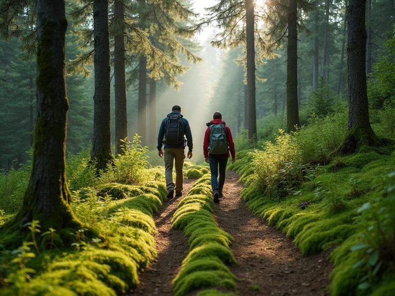 Hiking through the forests of Sunne